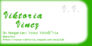 viktoria vincz business card